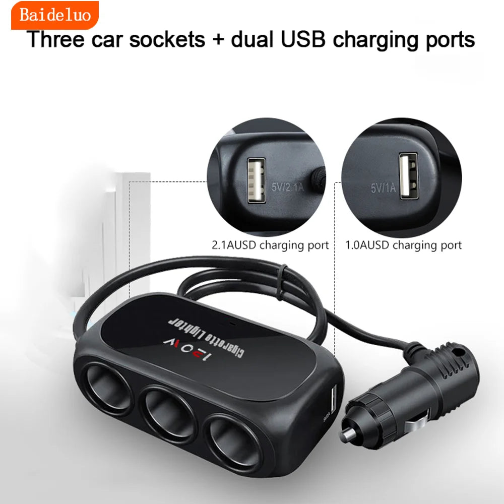 HUBDRIVE – Cargador y batería portátil de alta potencia para coche y gadgets